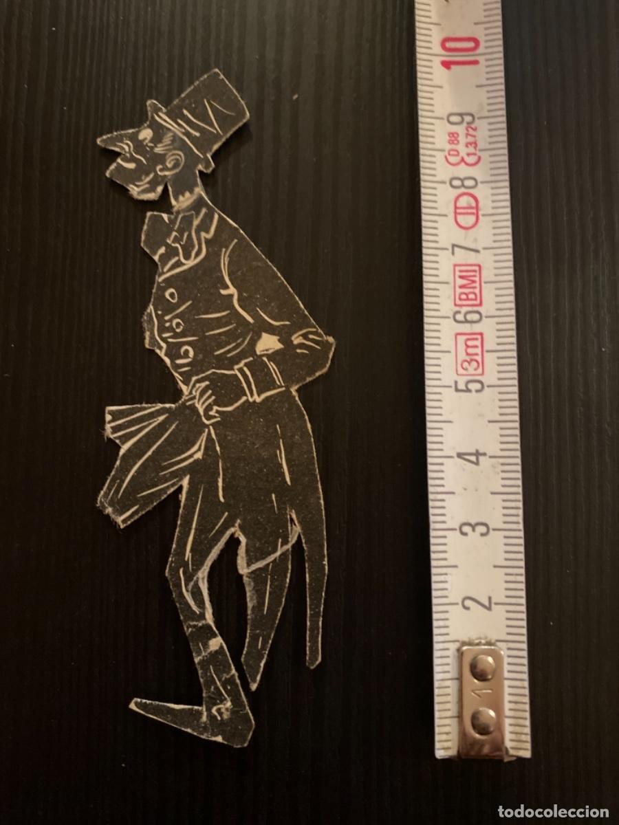 Sammeln alte gestanzte Sammelbilder: Recortable cromo troquelado negro figura de teatro sombra