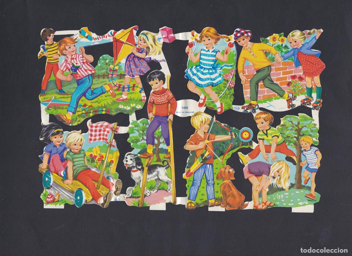 Sammeln alte gestanzte Sammelbilder: Hoja antigua de cromos troquelados
