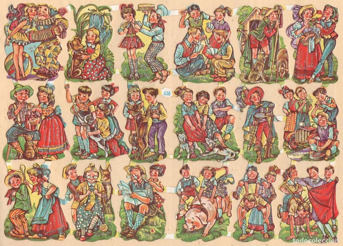 Sammeln alte gestanzte Sammelbilder: ANTIGUA L&Aacute;MINA DE CROMOS TROQUELADOS WS 638 CON PURPURINA