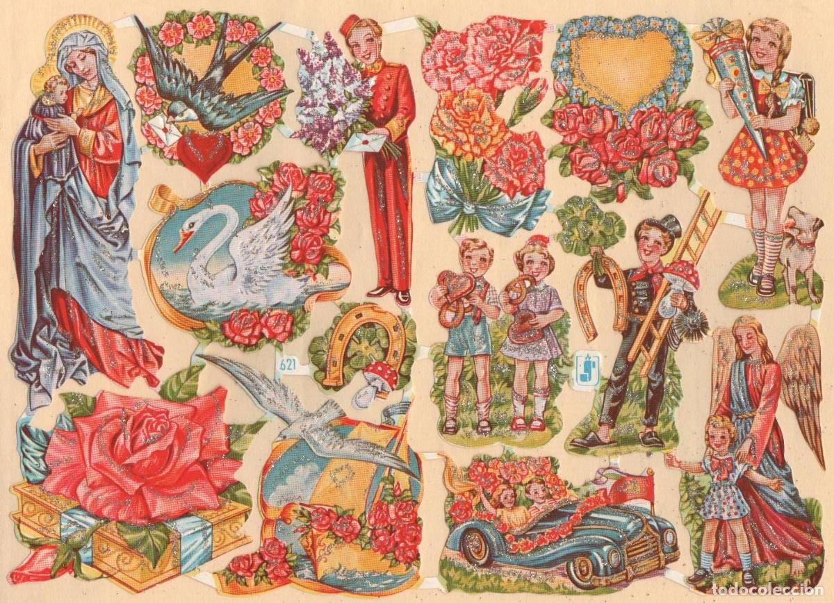 Sammeln alte gestanzte Sammelbilder: ANTIGUA L&Aacute;MINA DE CROMOS TROQUELADOS WS 621 CON PURPURINA
