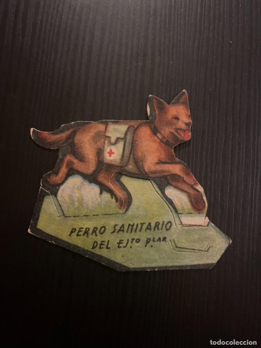 Sammeln alte gestanzte Sammelbilder: Troquelado recortable guerra soldados almacenes alemanes ej&eacute;rcito popular Republica Perro sanitario