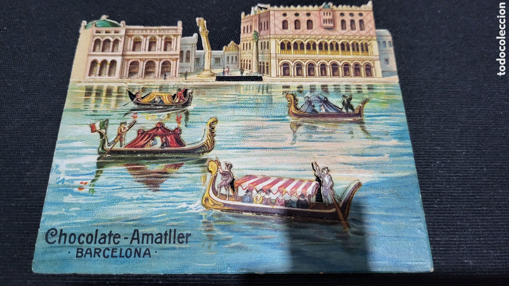 Collezionismo Figurine ritagliate antiche: Cromo troquelado F&aacute;brica de chocolate Amatller Barcelona