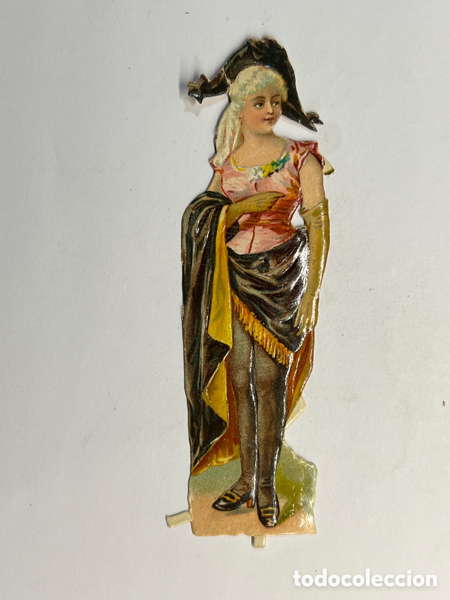Sammeln alte gestanzte Sammelbilder: CROMO TROQUELADO. Revolucionaria francesa Compa&ntilde;&iacute;a Colonial, Madrid..? (h.1920?)