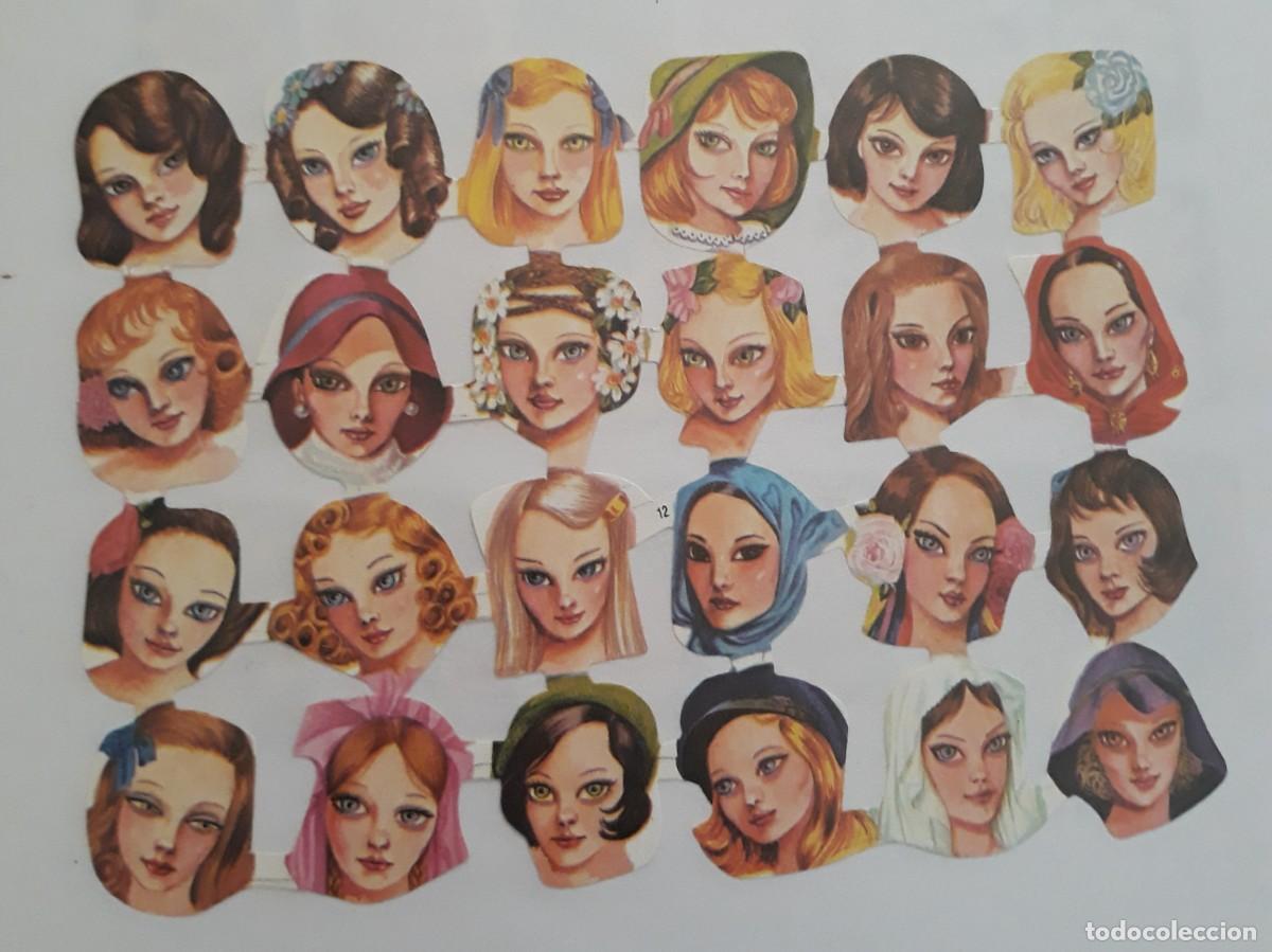 Coleccionismo Cromos troquelados antiguos: -83517 L&Aacute;MINA CROMOS TROQUELADOS CARITAS, PRECIOSAS CHICAS, REGALA EN NAVIDAD