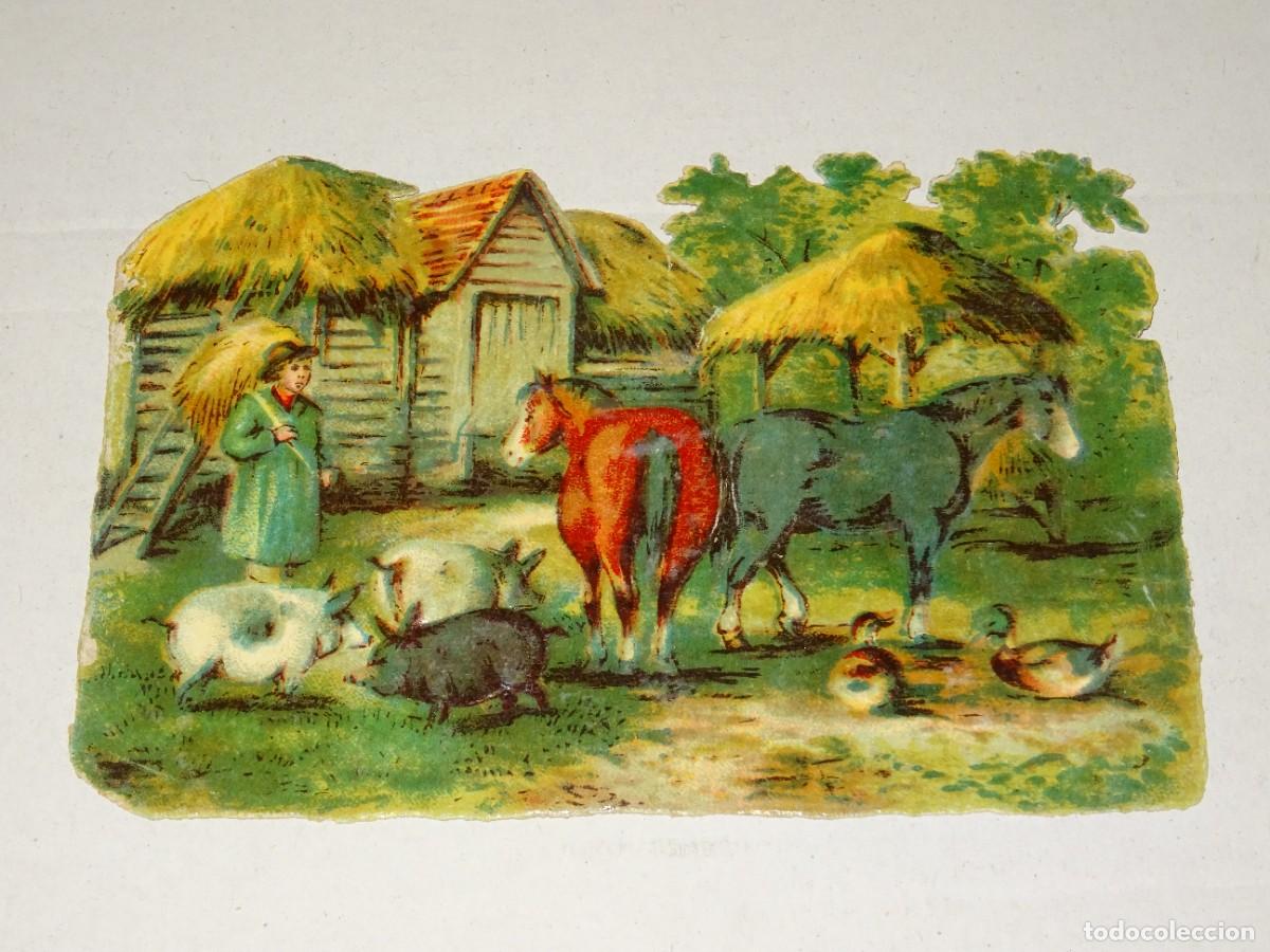 Collectable Antique Stamped Cards: (MA) CROMO TROQUELADO ANTIGUO TEMA AGRICULTURA, - 8,5X12CM, SE&Ntilde;ALES DE USO