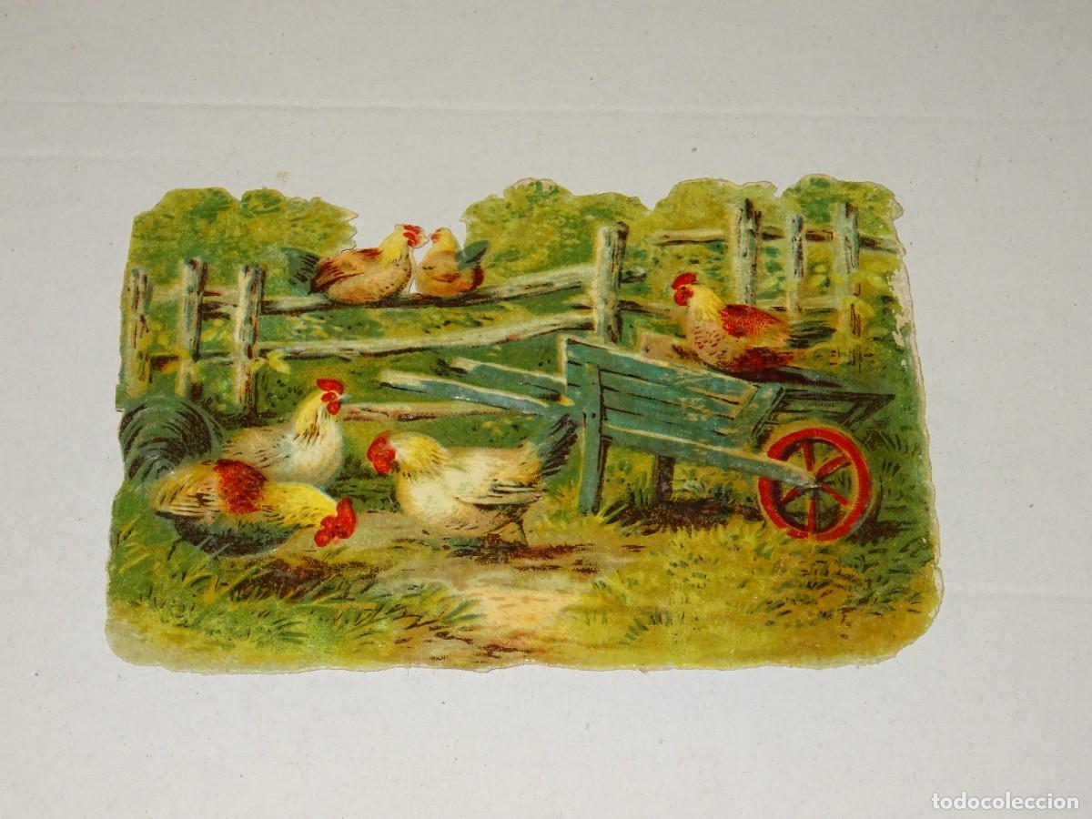 Collectable Antique Stamped Cards: (MA) CROMO TROQUELADO ANTIGUO TEMA AGRICULTURA, - 8,5X12CM, SE&Ntilde;ALES DE USO