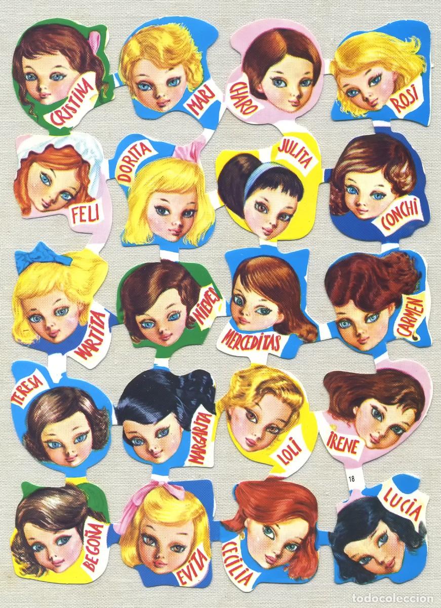 Collectionnisme Cartes &agrave; collectionner massicot&eacute;es anciennes: LAMINA CROMOS TROQUELADOS CHICAS CON NOMBRE LIBROS INFANTILES Y JUVENILES EDIVAS