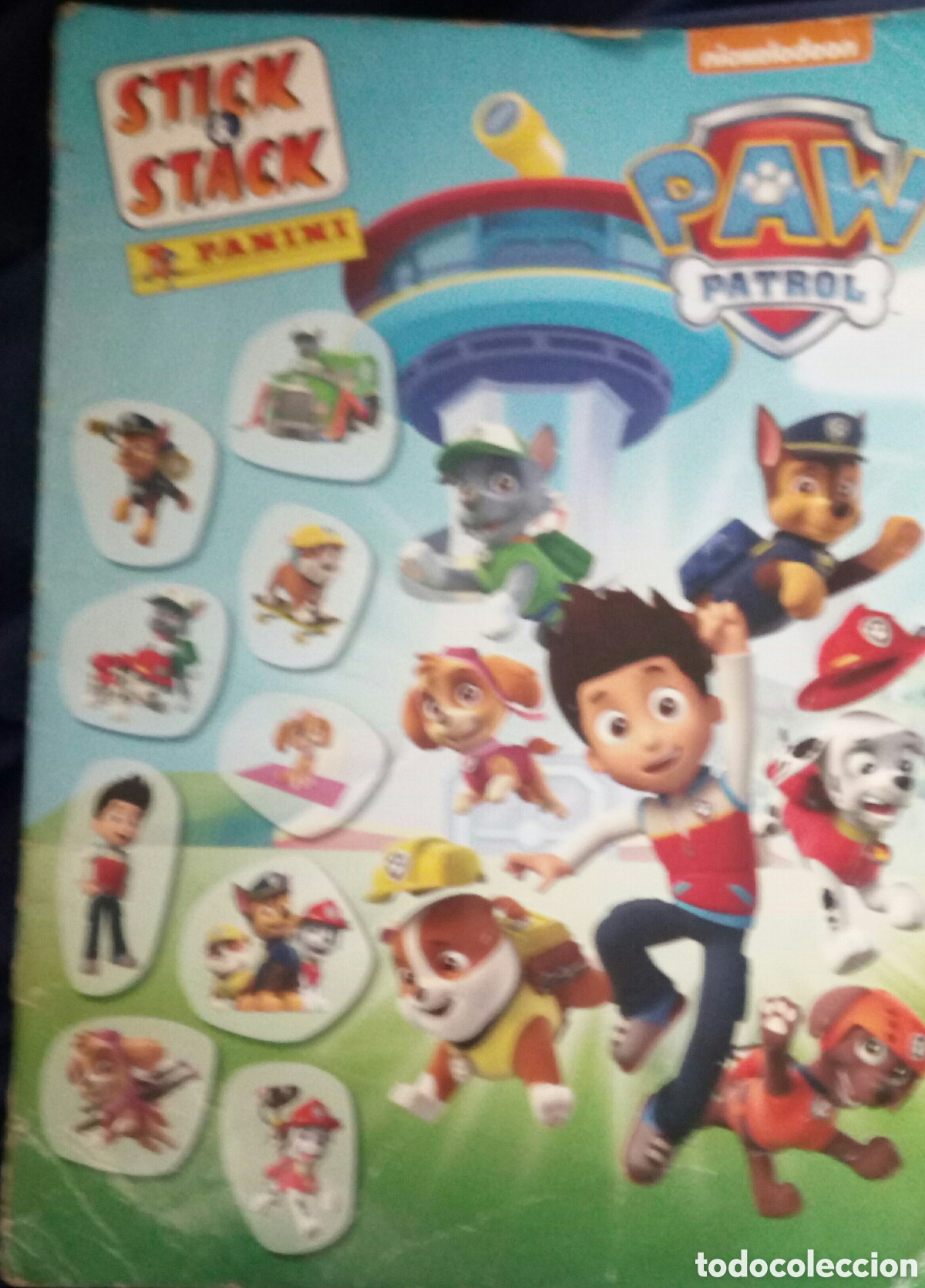 Collectionnisme Cartes &agrave; collectionner massicot&eacute;es anciennes: &Aacute;LBUM PEGATINAS PAW PATROL STICK & STACK. PANINI