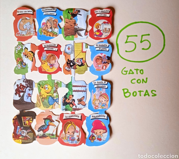Coleccionismo cromos troquelados antiguos: 2 troqueladas de cuentos - Foto 1