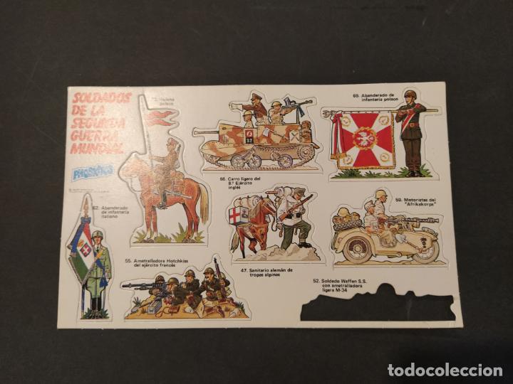 Sammeln alte gestanzte Sammelbilder: PHOSKITOS-SOLDADOS DE LA SEGUNDA GUERRA MUNDIAL-LAMINA CON 7 CROMOS TROQUELADOS-VER FOTOS-(K-10.630)