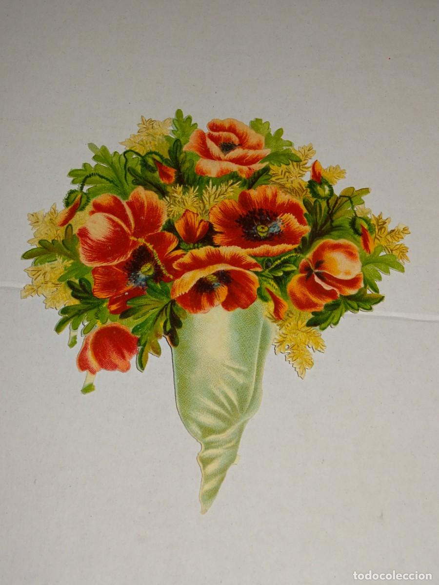 Coleccionismo Cromos troquelados antiguos: (MP) CROMO TROQUELADO ANTIGUO ROM&Aacute;NTICO - 14X11CM, SE&Ntilde;ALES DE USO