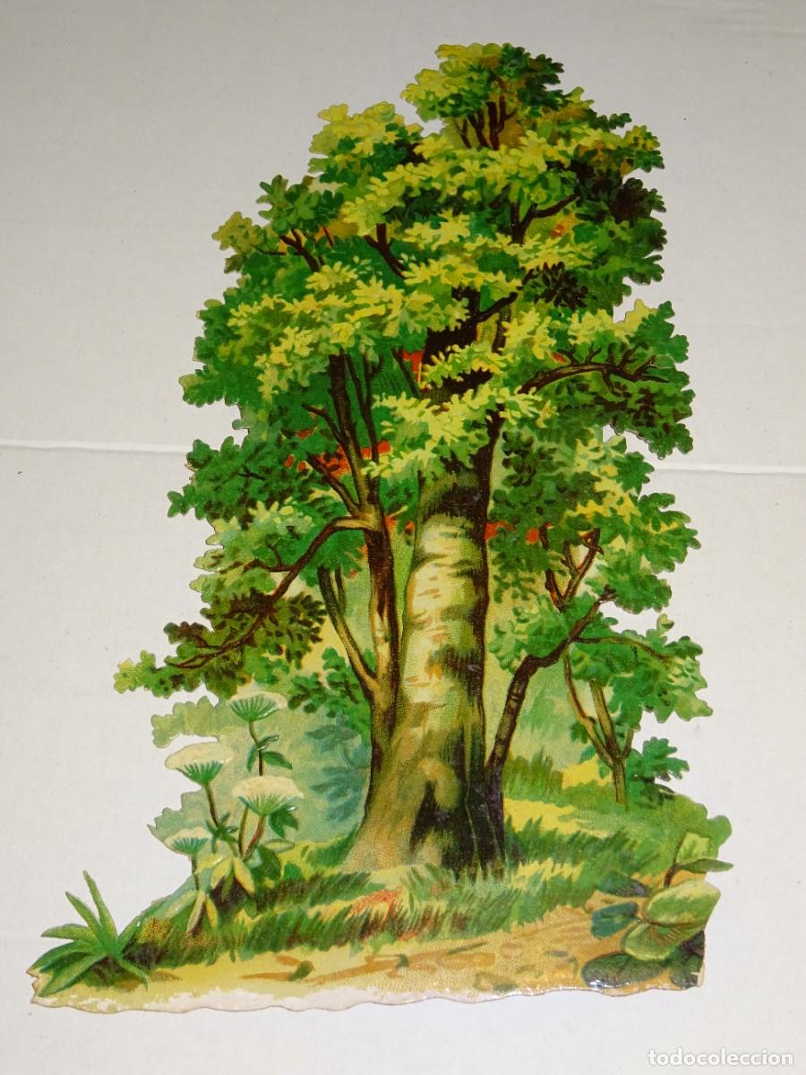 Coleccionismo Cromos troquelados antiguos: (MP) CROMO TROQUELADO ANTIGUO ROM&Aacute;NTICO - 13,5X23CM, SE&Ntilde;ALES DE USO