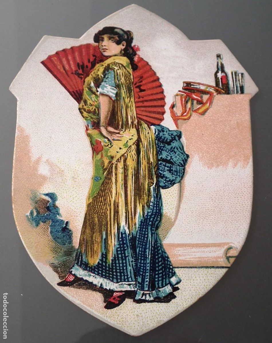 Sammeln alte gestanzte Sammelbilder: CROMO TROQUELADO PARA FELICITAR LAS FIESTAS DE NAVIDAD DE PRINCIPIOS 1900