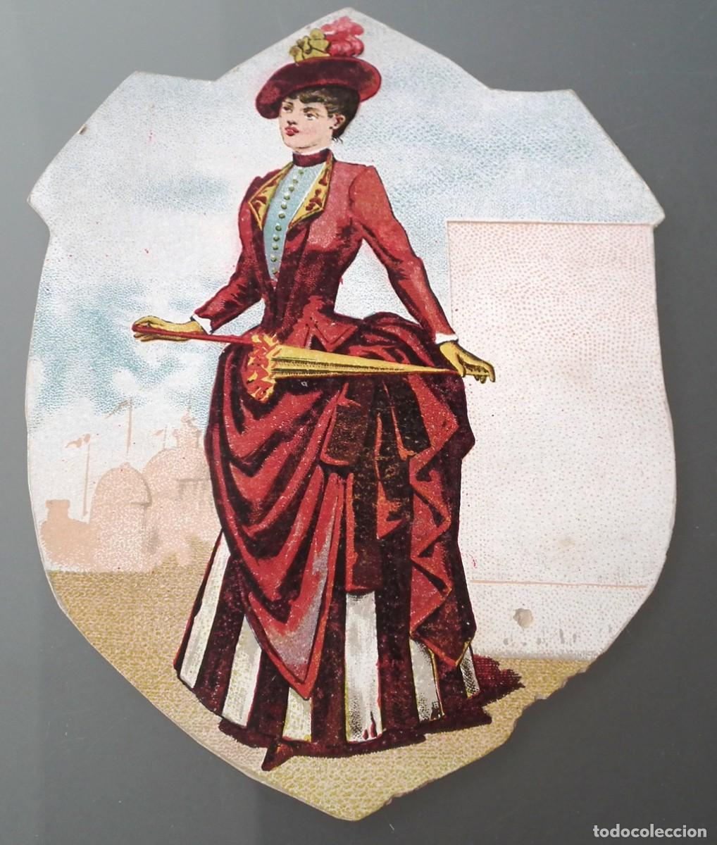 Sammeln alte gestanzte Sammelbilder: CROMO TROQUELADO PARA FELICITAR LAS FIESTAS DE NAVIDAD DE PRINCIPIOS 1900