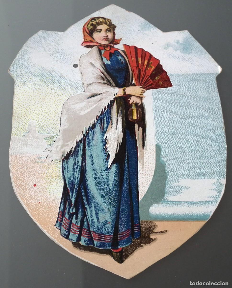 Sammeln alte gestanzte Sammelbilder: CROMO TROQUELADO PARA FELICITAR LAS FIESTAS DE NAVIDAD DE PRINCIPIOS 1900