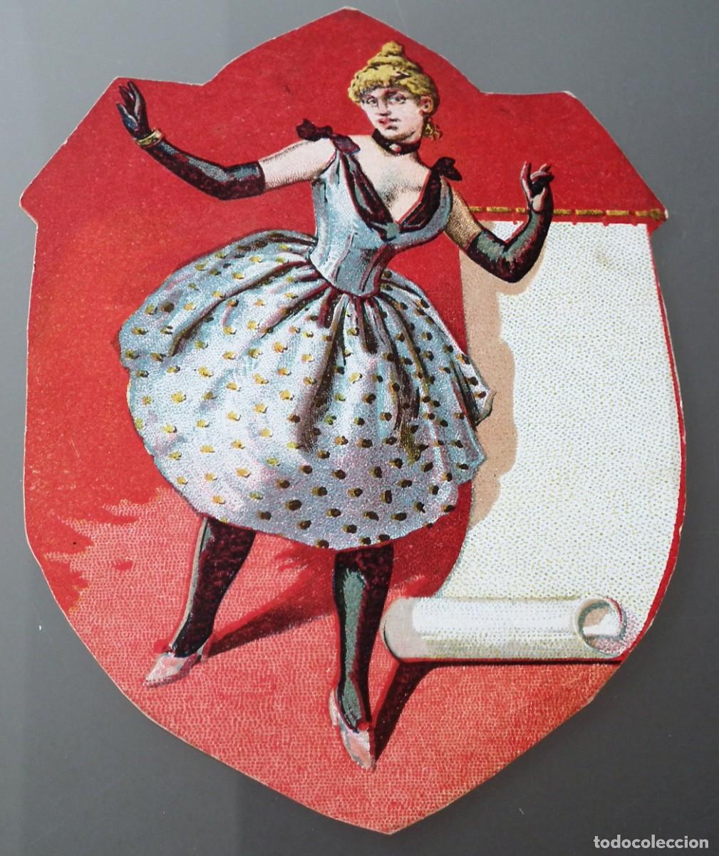 Sammeln alte gestanzte Sammelbilder: CROMO TROQUELADO PARA FELICITAR LAS FIESTAS DE NAVIDAD DE PRINCIPIOS 1900