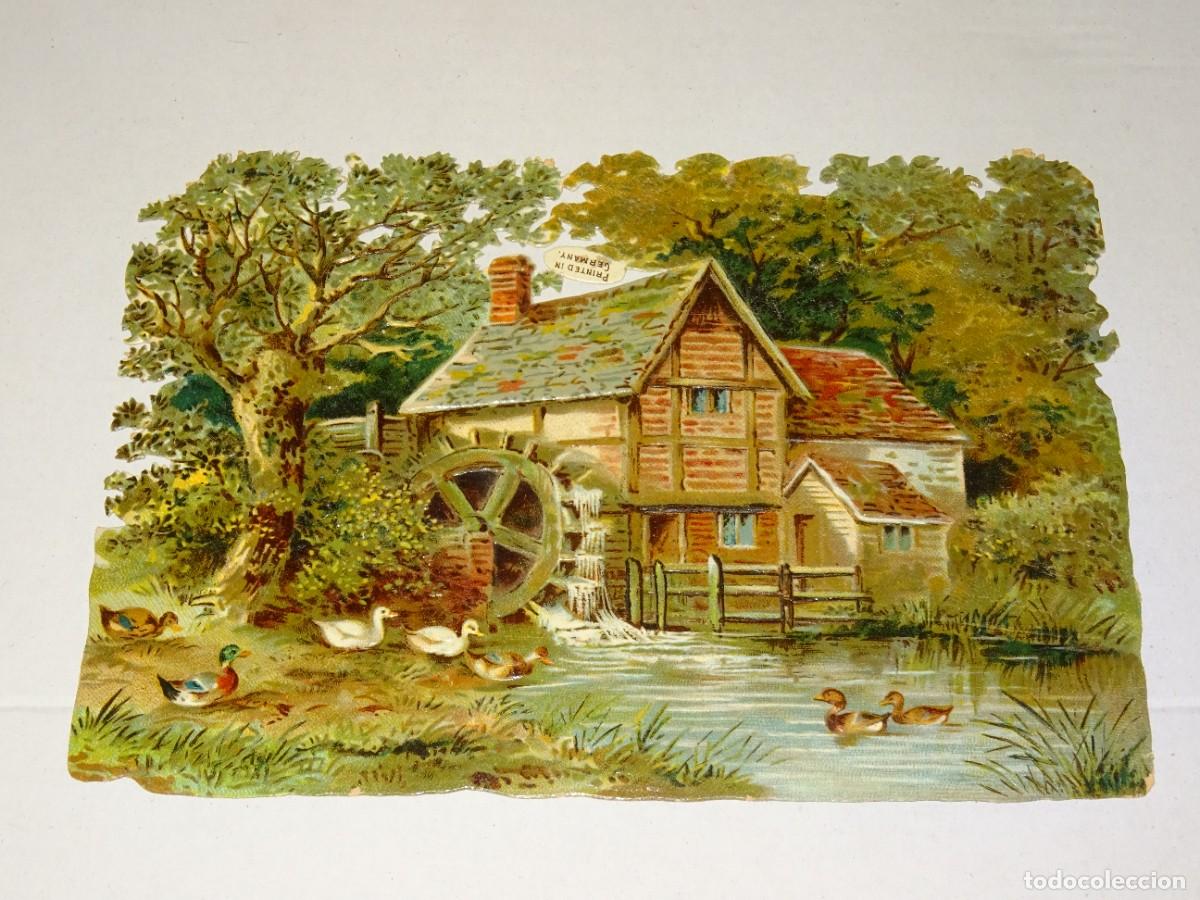 Colecionismo Cromos recortados antigos: (MA) CROMO TROQUELADO ANTIGUO 12X17CM, SE&Ntilde;ALES DE USO