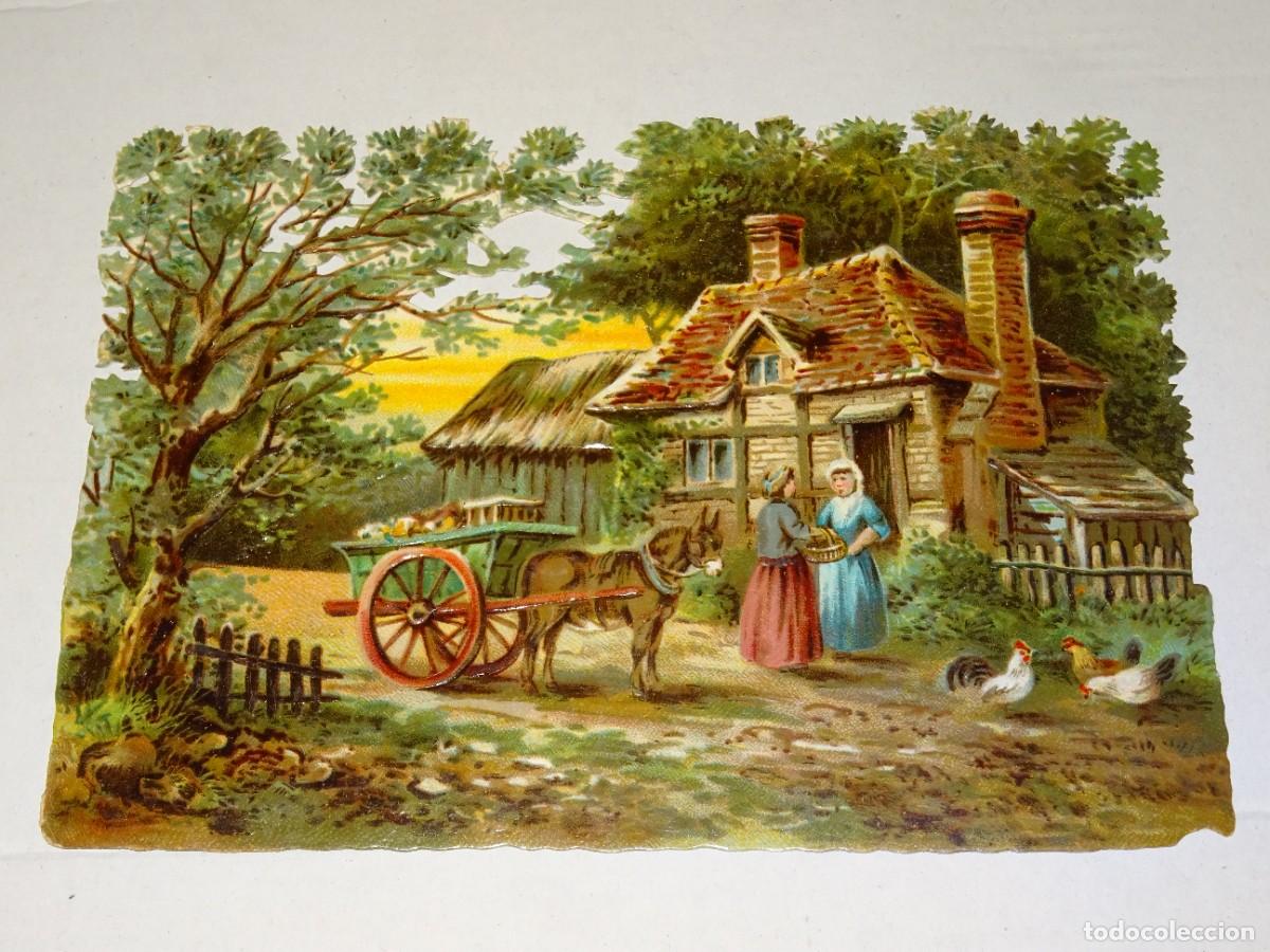 Colecionismo Cromos recortados antigos: (MA) CROMO TROQUELADO ANTIGUO 12X17CM, SE&Ntilde;ALES DE USO