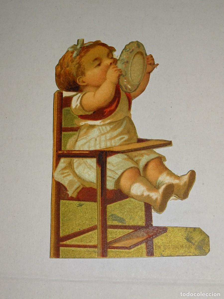 Coleccionismo Cromos troquelados antiguos: (MA) CROMO TROQUELADO ANTIGUO 6,5X10,5CM, SE&Ntilde;ALES DE USO