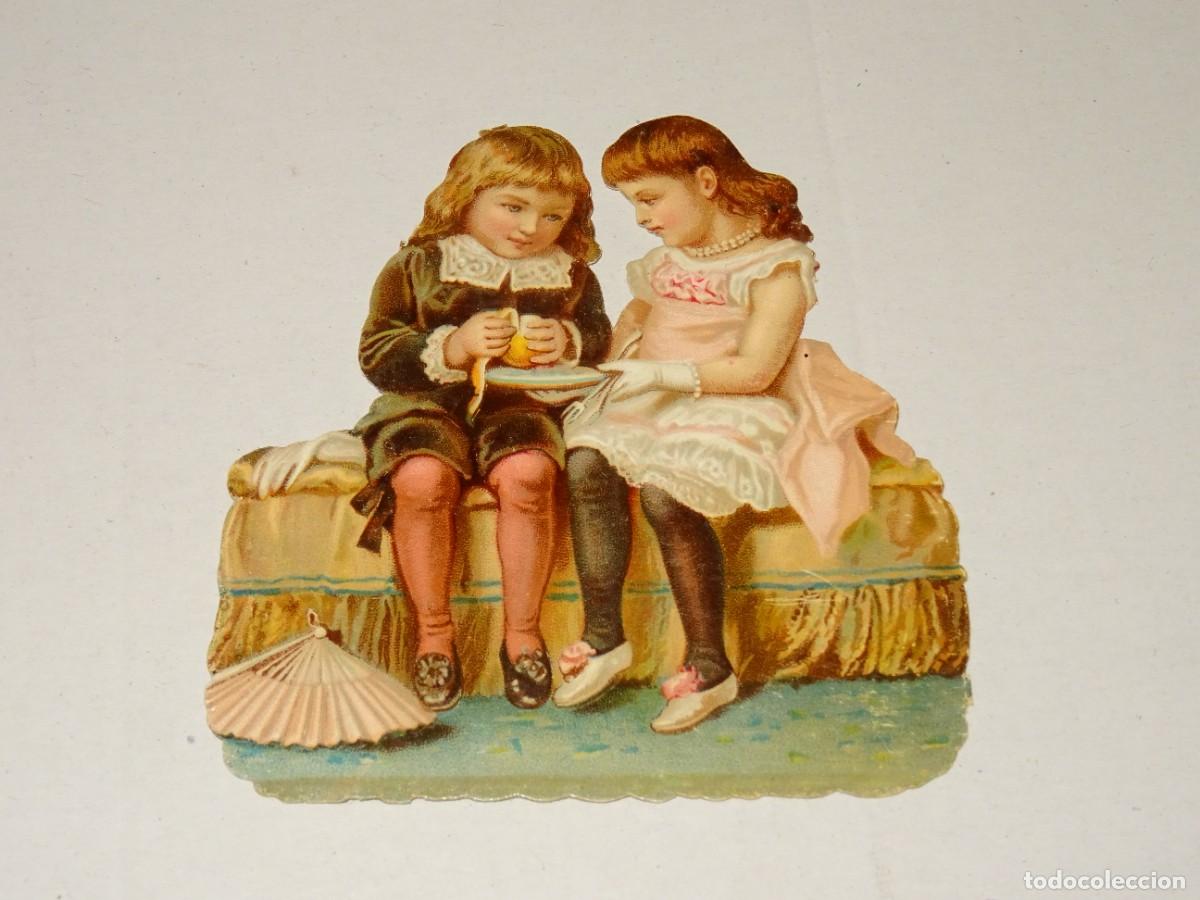 Colecionismo Cromos recortados antigos: (MK) CROMO TROQUELADO ANTIGUO - 9X8CM, SE&Ntilde;ALES DE USO