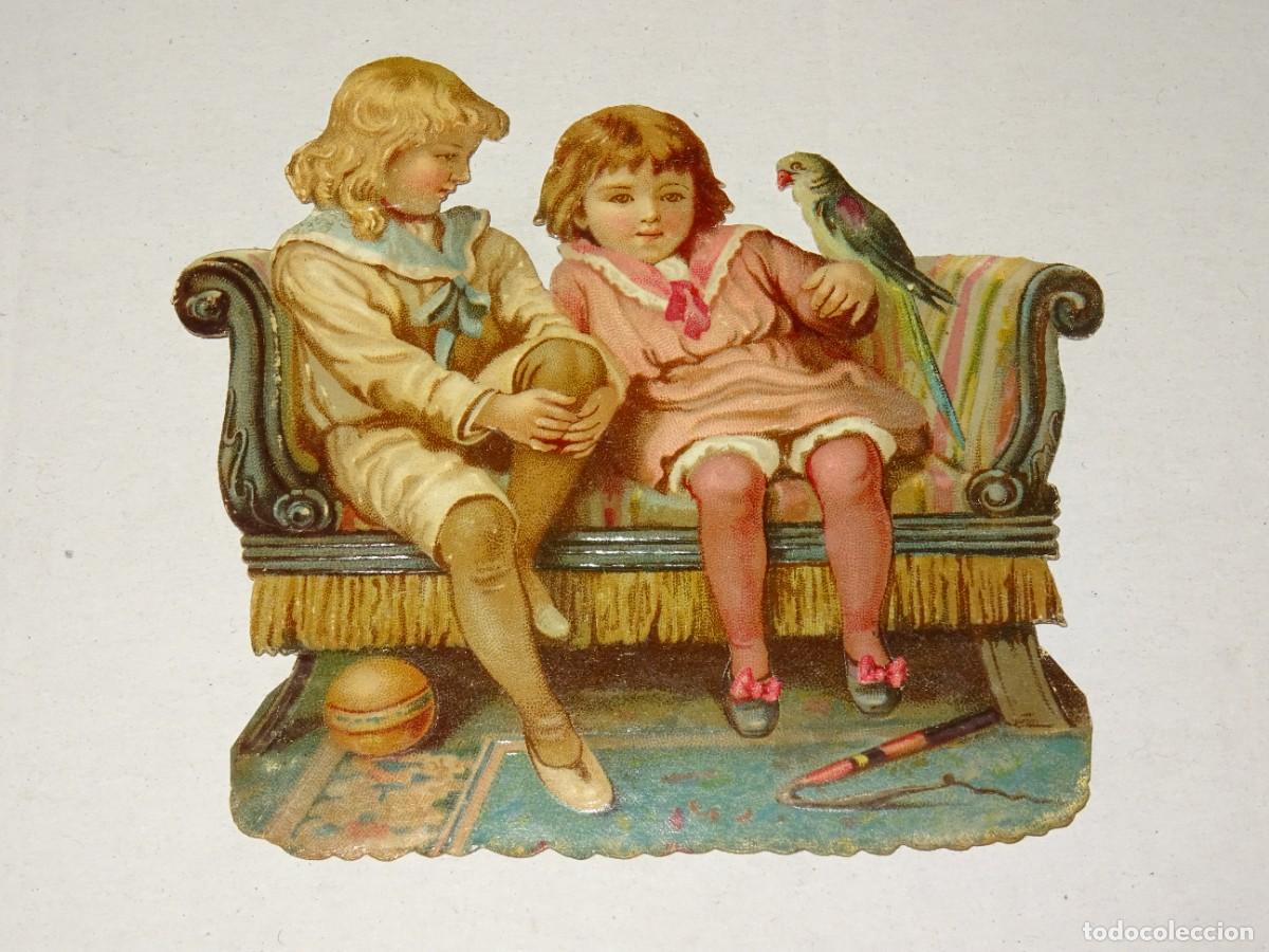 Colecionismo Cromos recortados antigos: (MK) CROMO TROQUELADO ANTIGUO - 9X8CM, SE&Ntilde;ALES DE USO