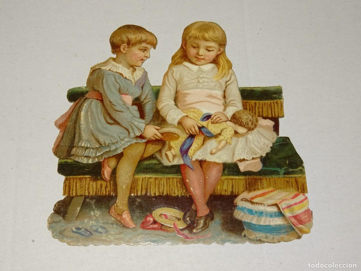 Colecionismo Cromos recortados antigos: (MK) CROMO TROQUELADO ANTIGUO - 9X8CM, SE&Ntilde;ALES DE USO