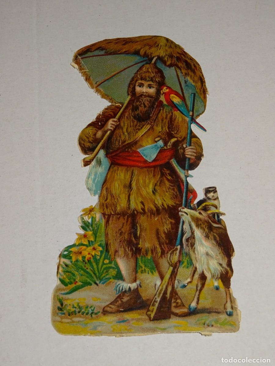 Sammeln alte gestanzte Sammelbilder: (MK) CROMO TROQUELADO ANTIGUO - 12X6CM, SE&Ntilde;ALES DE USO