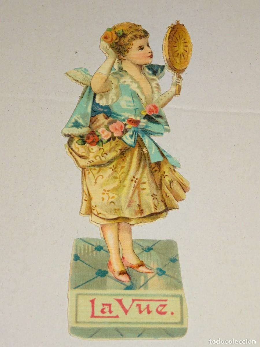 Sammeln alte gestanzte Sammelbilder: (MK) CROMO TROQUELADO ANTIGUO ROM&Aacute;NTICO - 4X12,5CM - SE&Ntilde;ALES DE USO