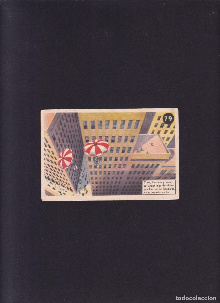 Colecionismo Cromos recortados antigos: TARJETA POSTAL - AVENTURAS DE LOS HERMANOS FLORISOL - N&ordm; 79 de 96