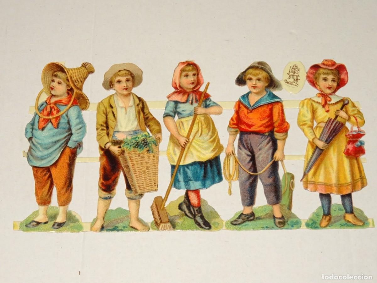 Collezionismo Figurine ritagliate antiche: (MK) CROMO ANTIGUO TROQUELADO 14X8CM, SE&Ntilde;ALES DE USO NORMALES