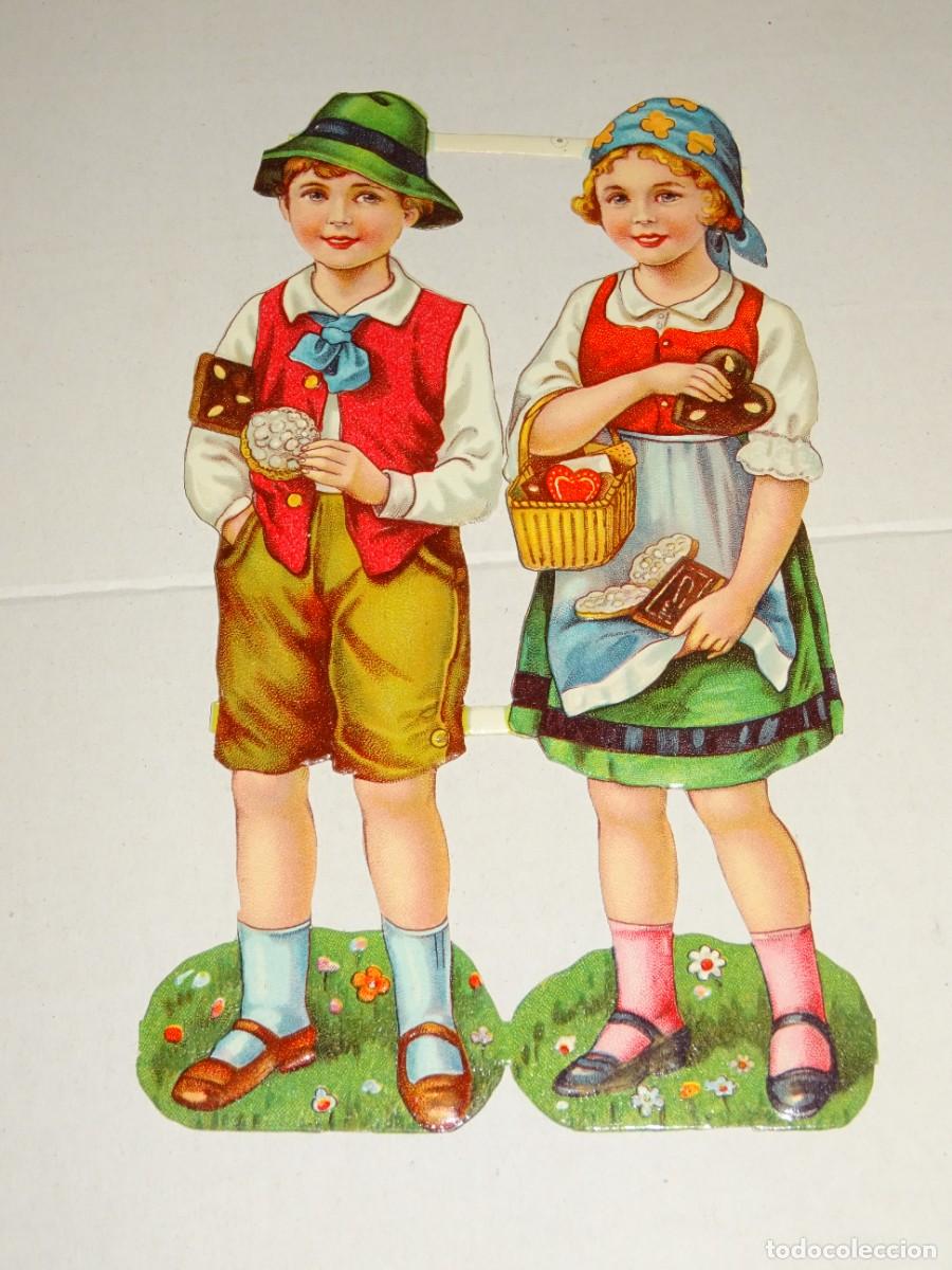 Coleccionismo Cromos troquelados antiguos: (MK) CROMO ANTIGUO TROQUELADO - 10X16CM, SE&Ntilde;ALES DE USO NORMALES