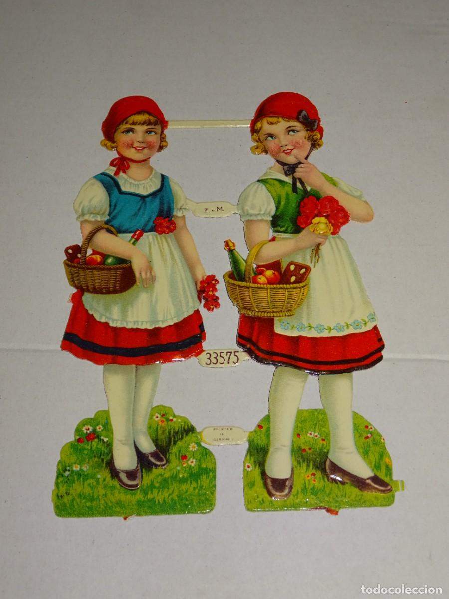 Coleccionismo Cromos troquelados antiguos: (MK) CROMO ANTIGUO TROQUELADO ZM 33575 - 14X10CM, SE&Ntilde;ALES DE USO NORMALES