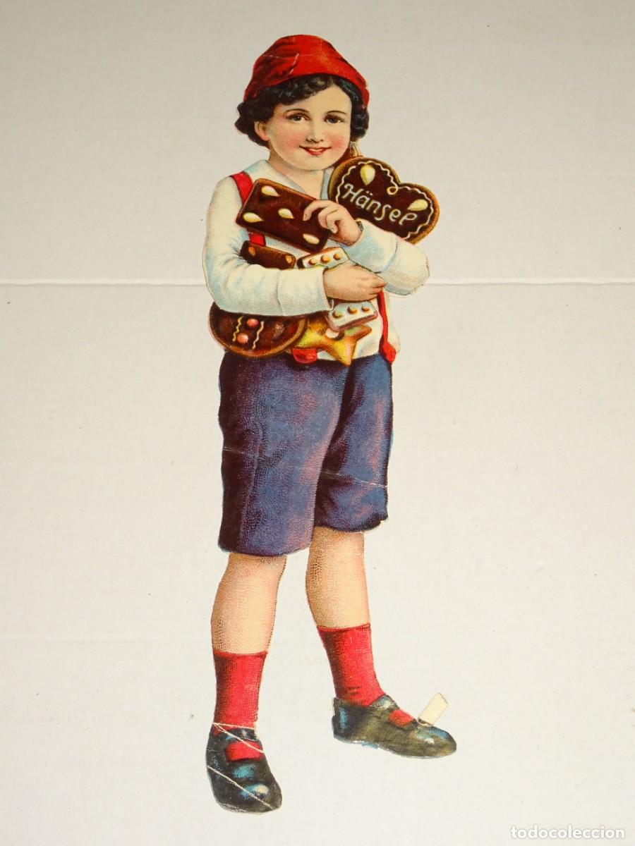 Coleccionismo Cromos troquelados antiguos: (MK) CROMO ANTIGUO TROQUELADO - 24X7CM, SE&Ntilde;ALES DE USO NORMALES