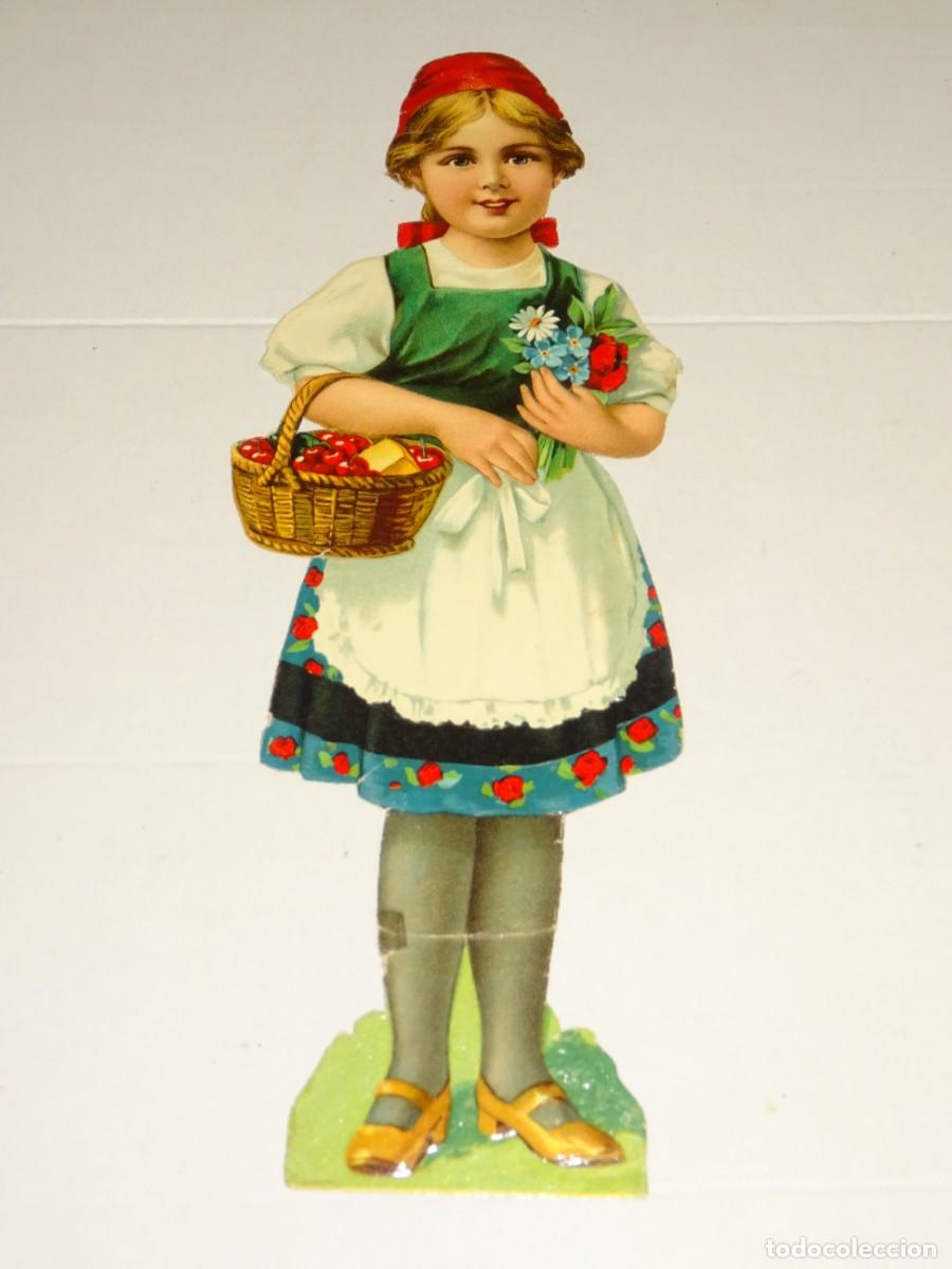 Colecionismo Cromos recortados antigos: (MK) CROMO ANTIGUO TROQUELADO - 27X10CM, SE&Ntilde;ALES DE USO NORMALES