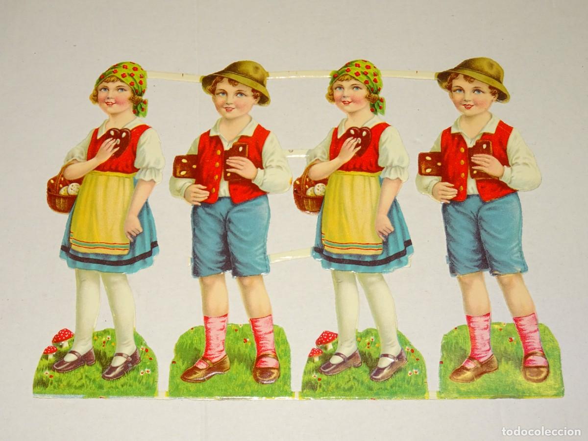 Colecionismo Cromos recortados antigos: (MK) CROMO ANTIGUO TROQUELADO - 20X14,5CM, SE&Ntilde;ALES DE USO NORMALES