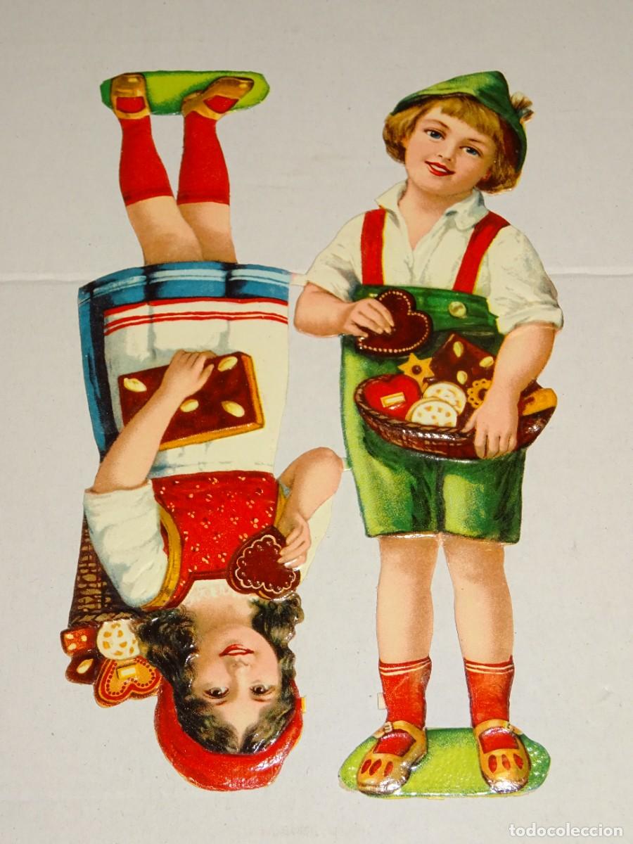 Colecionismo Cromos recortados antigos: (MK) CROMO TROQUELADO ANTIGUO - 16X9,5CM - SE&Ntilde;ALES DE USO NORMAL