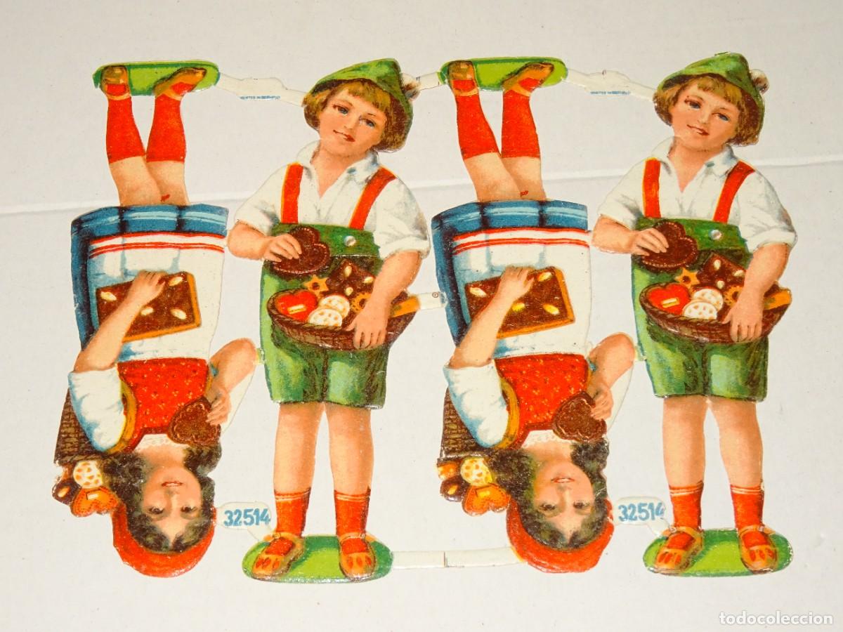 Colecionismo Cromos recortados antigos: (MK) CROMO TROQUELADO ANTIGUO - 16X12,5CM - SE&Ntilde;ALES DE USO NORMAL