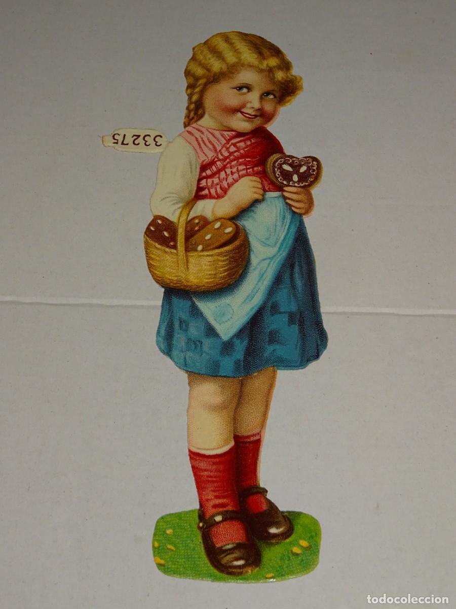 Colecionismo Cromos recortados antigos: (MK) CROMO TROQUELADO ANTIGUO - 18X6CM - SE&Ntilde;ALES DE USO NORMAL