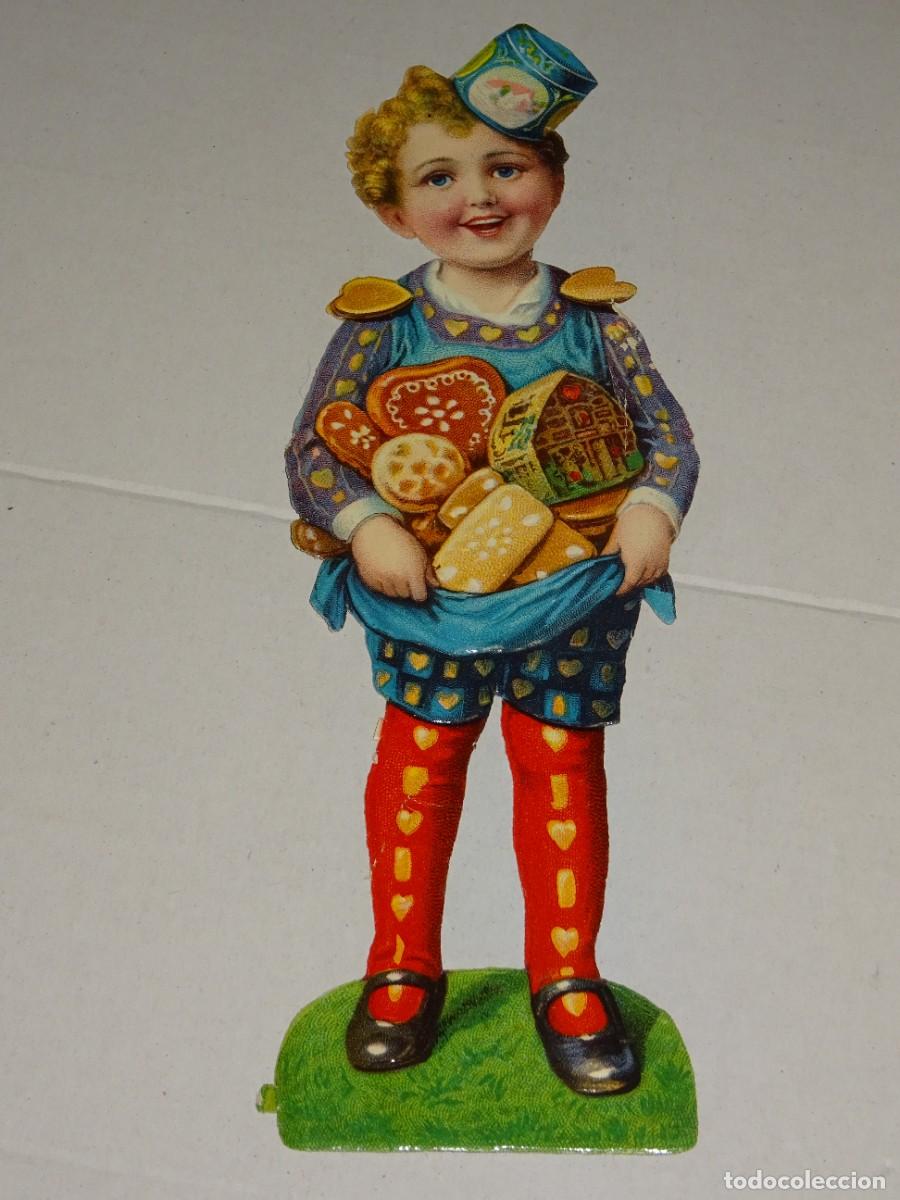 Colecionismo Cromos recortados antigos: (MK) CROMO TROQUELADO ANTIGUO - 20X6CM - SE&Ntilde;ALES DE USO NORMAL