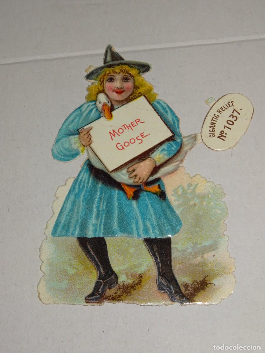 Colecionismo Cromos recortados antigos: (MK) CROMO TROQUELADO ANTIGUO - 6,5X10CM - SE&Ntilde;ALES DE USO NORMAL