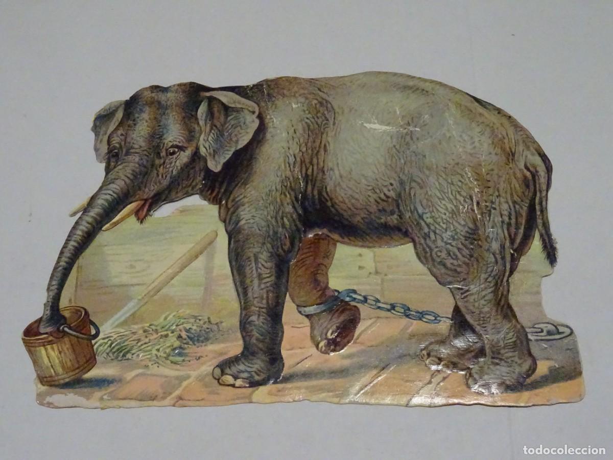 Colecionismo Cromos recortados antigos: (MB) CROMO ANTIGUO TROQUELADO 17,5X12,5CM - SE&Ntilde;ALES DE USO