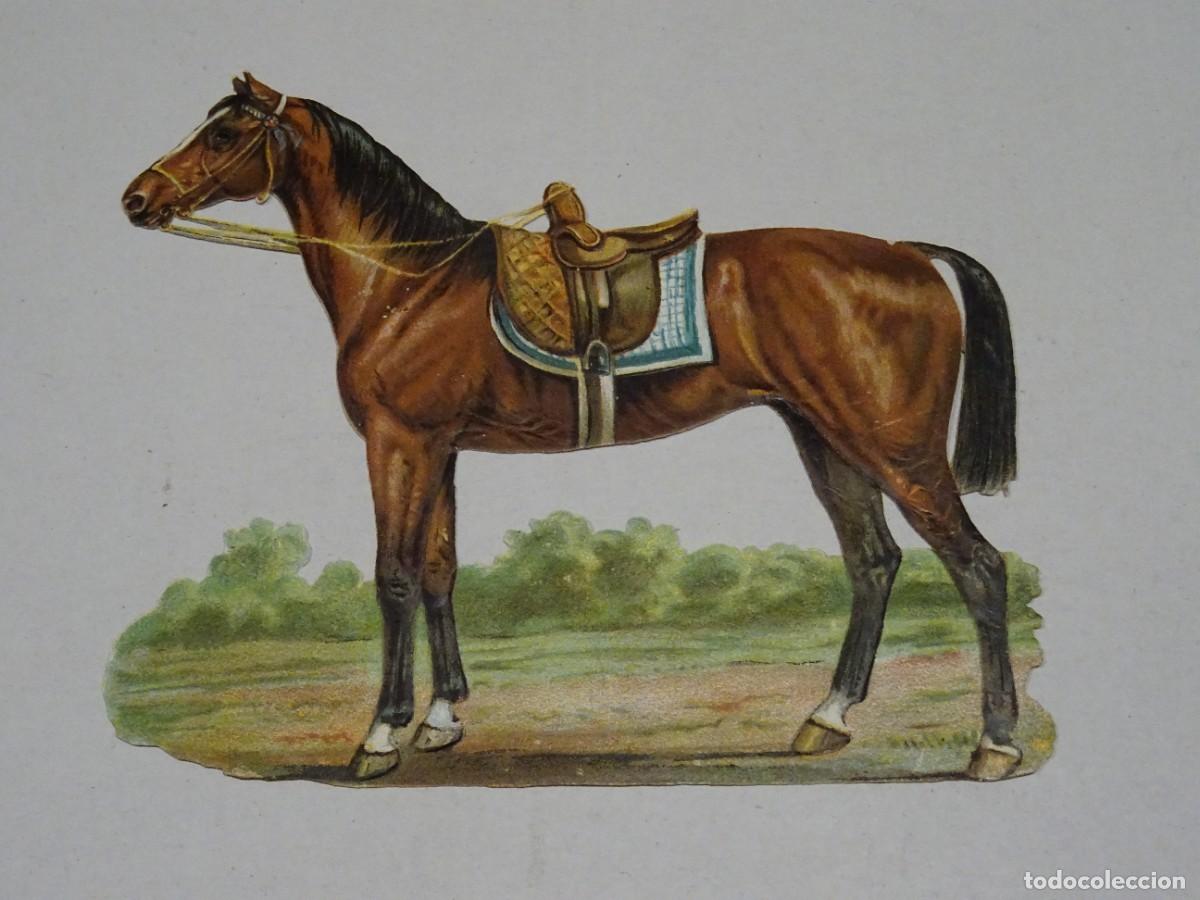 Colecionismo Cromos recortados antigos: (MB) CROMO ANTIGUO TROQUELADO 13,5X11CM - SE&Ntilde;ALES DE USO