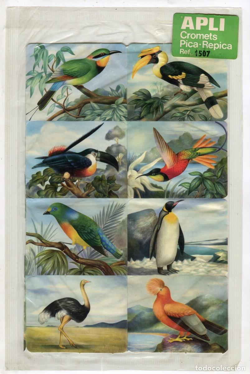 Collectionnisme Cartes &agrave; collectionner massicot&eacute;es anciennes: CROMOS TROQUELADOS PAQUETE DOS UNIDADES PRECINTADO A&Ntilde;OS 70/80 APLI REF. 1508
