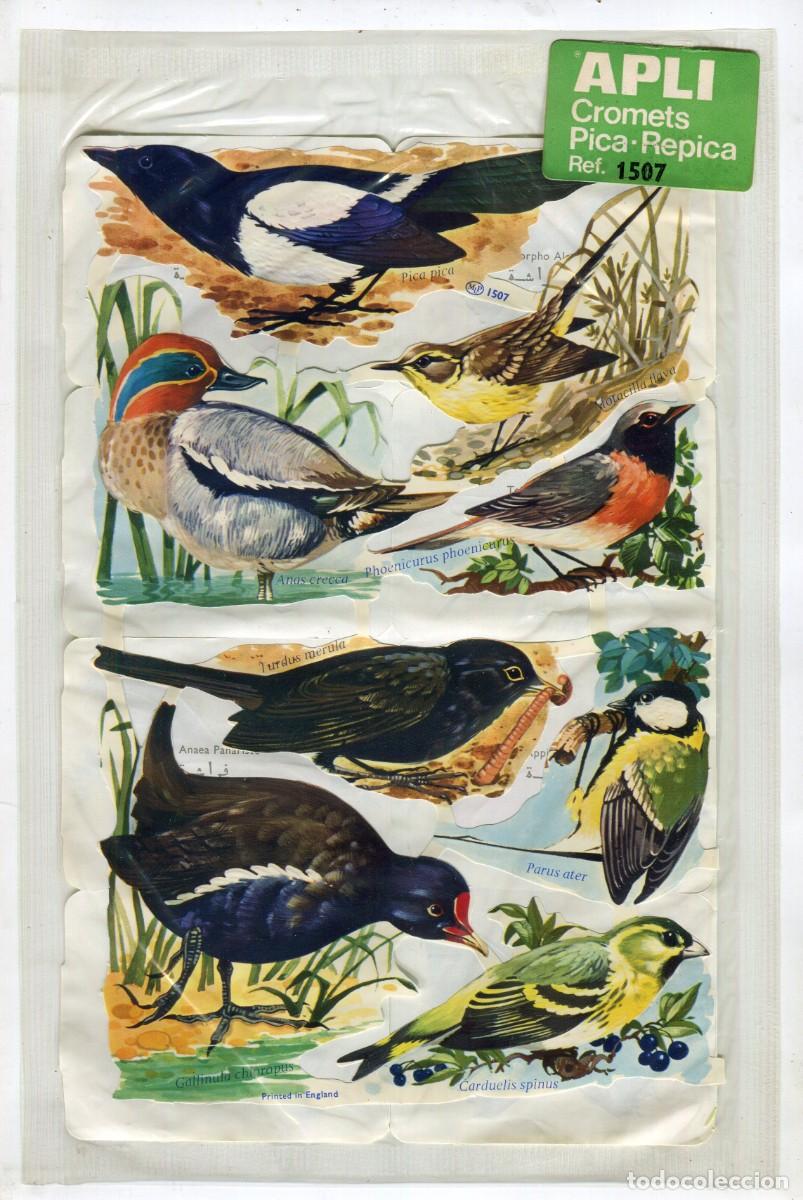 Collectionnisme Cartes &agrave; collectionner massicot&eacute;es anciennes: CROMOS TROQUELADOS PAQUETE DOS UNIDADES PRECINTADO A&Ntilde;OS 70/80 APLI REF. 1507