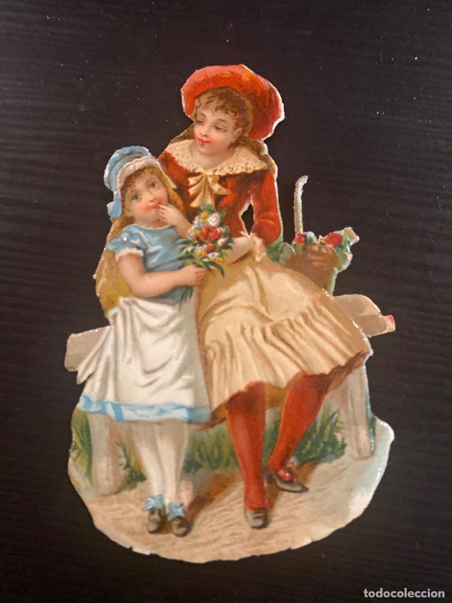 Colecionismo Cromos recortados antigos: Cromo troquelado publicidad f&aacute;brica de chocolates la industrial aragonesa Jaca