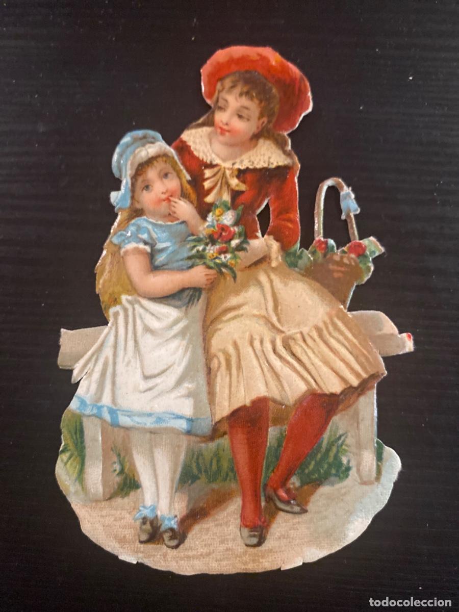 Colecionismo Cromos recortados antigos: Cromo troquelado publicidad f&aacute;brica de chocolates la industrial aragonesa Jaca