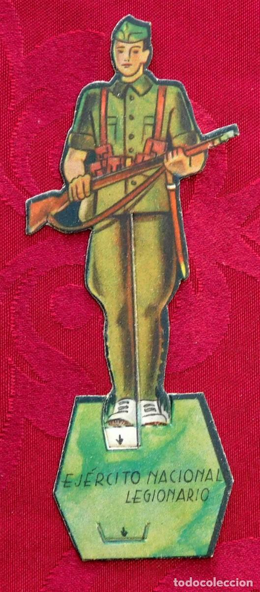 Collezionismo Figurine ritagliate antiche: Original Guerra Civil - Cromo troquelado Almacenes Alemanes - Ejercito Nacional Legionario