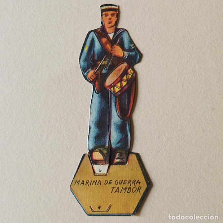 Collezionismo Figurine ritagliate antiche: TAMBOR - MARINA DE GUERRA - EJERCITO POPULAR - GUERRA CIVIL - REPUBLICA - CROMO TROQUELADO