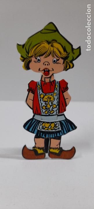 Collezionismo Figurine ritagliate antiche: TIROLESA . ANTIGUA FIGURA TROQUELADA EN CARTON DE TRES PARTES . ORIGINAL A&Ntilde;OS 60 / 70