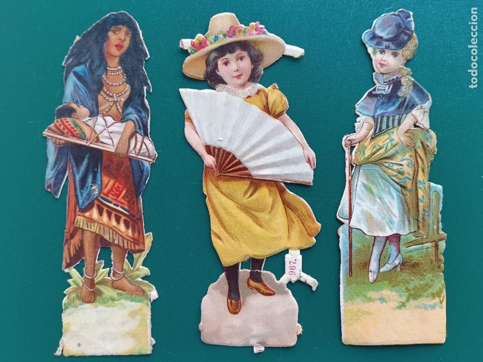 Sammeln alte gestanzte Sammelbilder: 3 CROMOS TROQUELADOS ANTIGUOS